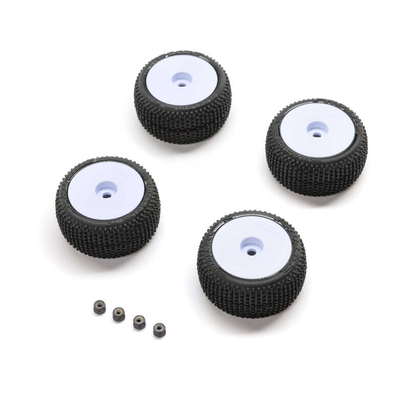 Pro-Line Racing - Blockade Tire Pro-Line OE Wheel White Mounted: Micro-T (PRO-2633)