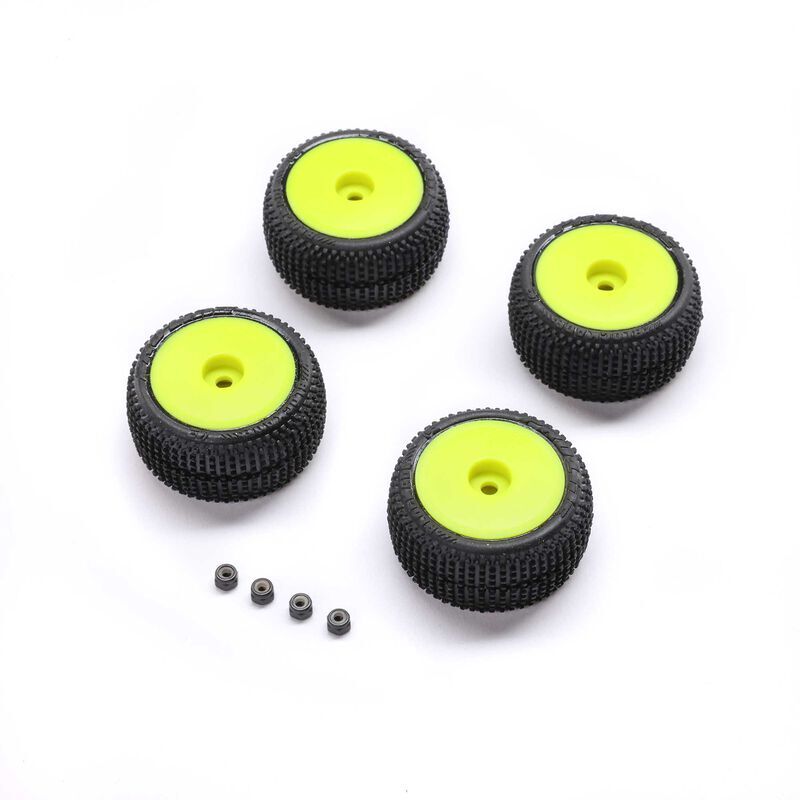 Pro-Line Racing - Blockade Tire Pro-Line OE Wheel Yellow Mounted: Micro-T (PRO-2632)