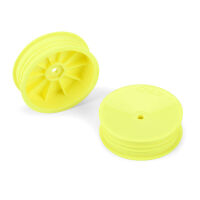 Pro-Line Racing - 1/10 Velocity 2.0 Narrow 2WD Front 2.2 12mm Buggy Wheels (2) Yellow (PRO284902)