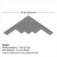 Micro B-2 Spirit of America Twin 30mm EDF BNF Basic - 853mm