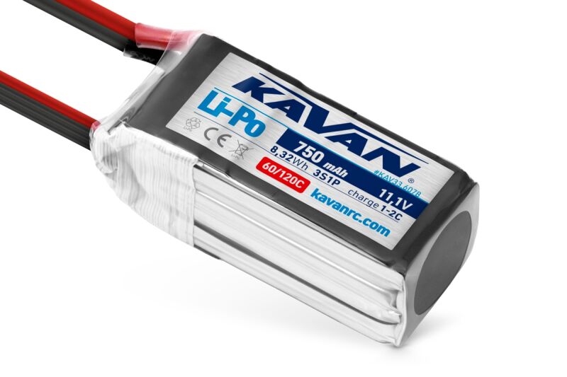 KAVAN - Li-Po 750 mAh/11,1 V 60/120C, 8,32 Wh (KAV33.6078)