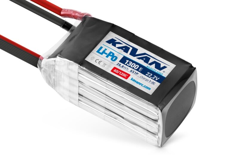 KAVAN - Li-Po 1300mAh/22,2V 60/120C, 28,8Wh (KAV33.6060)