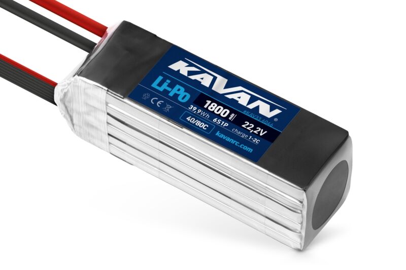 KAVAN Li-Po 1800mAh/22,2V 40/80C, 39,9Wh (KAV33.6046)