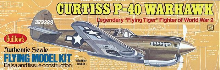 Guillow - Curtiss P-40 Warhawk (419mm) (4SH0501)