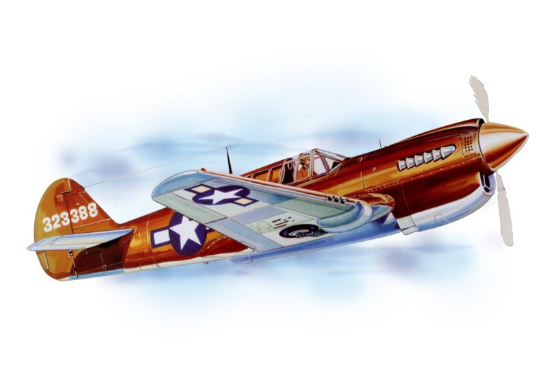 Guillow - P - 40 Warhawk (711mm) lasergeschnitten (4SH0405LC)