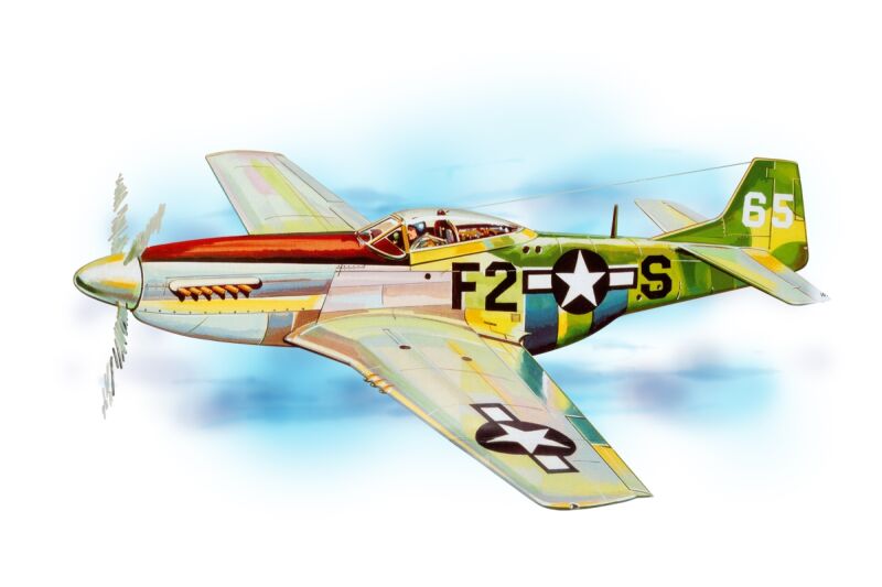 Guillow - P-51 Mustang (705mm) lasergeschnitten (4SH0402LC)