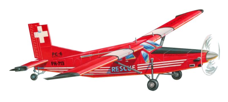 Guillow - Pilatus PC6 TurboPorter lasergeschnitten 662mm (4SH0304LC)