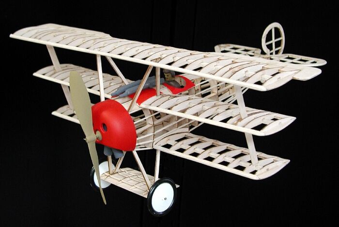 Guillow - Fokker Dr. I Dreidecker lasergeschnitten 610mm (4SH0204)