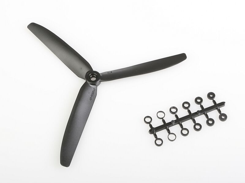 GWS - Propeller GWS HD 9x5 schwarz 3-Blatt (linksdrehend) (3EL2341)