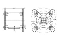 AXI - Vorderes + Hinteres Kreuz für AXI 53xx V1/V2 (HO53) (3EL1056680)