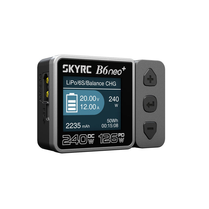 B6neo+ Ladegerät grau LiPo 1-6s 10A 200W