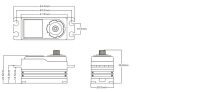 Power HD - GTS-2 6cm Kabel TW HV 4-pole Brushless Digital Servo 23.0KG/ (PHD086)