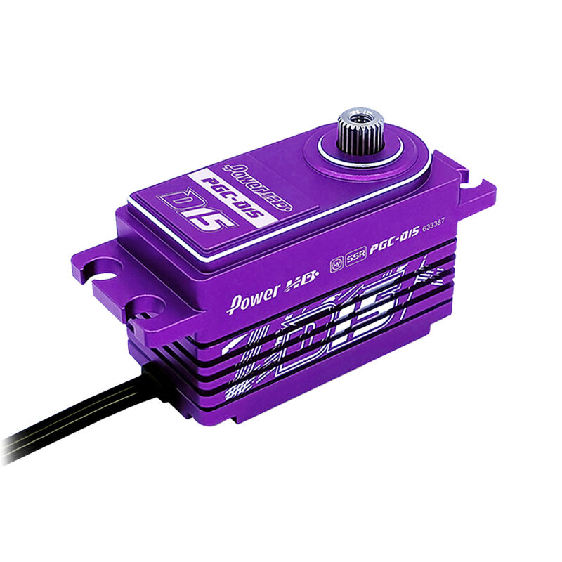 Power HD - D15 Purple HV CNC Coreless Digital Servo 16.5KG/0.095sec@7.4 (PHD042)