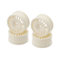 LC Racing - Felgen Weiß 25mm 18 Speichen (12mm) 4...