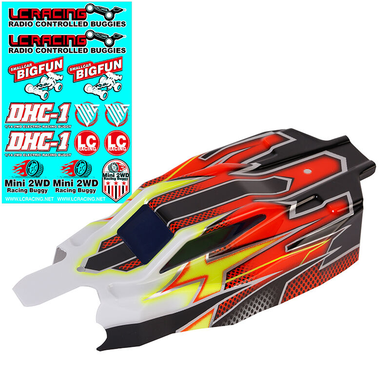 LC Racing - Karosserie vorlackiert schwart BHC1 (LC5053)