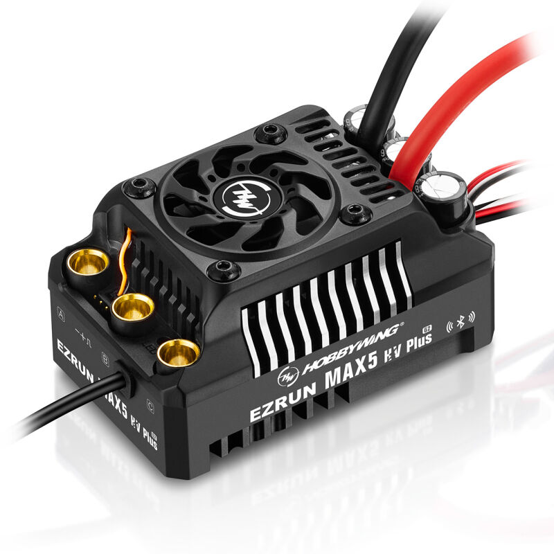 Hobbywing - Ezrun MAX5 HV Plus G2 Regler 300 Amp, 6-12s LiPo, BEC 6A (HW30104300)