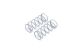 Hobao - TT 2.0 FRONT SHOCK SPRING - GREY, 2 PCS (HOP1-0073)
