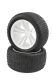 Himoto - White Truggy Tires and Rims (31613W+31503) 2pcs (HM31504W)