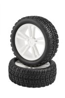 Himoto - White Short Course Front Tires and Rims...