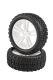 Himoto - White Short Course Front Tires and Rims (31211W+31) (HM31406W)