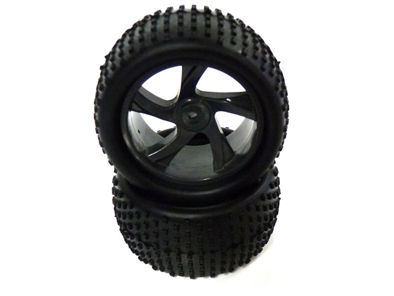 Himoto - Tire and Rim for Truggy 2P (HM28653)