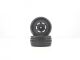 Himoto - Truggy Black Rear Tires&Rims 2P (HM21309B)