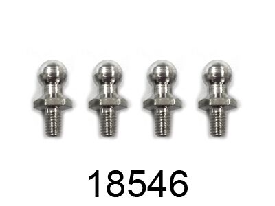 Himoto - 2.6 Ball Head Screws (for Steering Arm) 4p (HM18546)