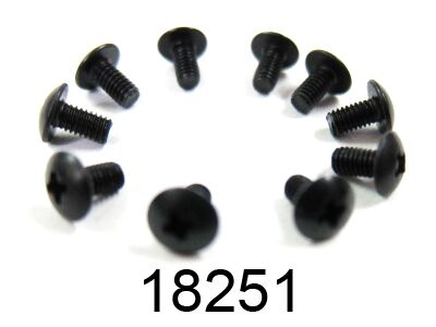 Himoto - 2,6*6 cap head machine screws 10p (HM18251)