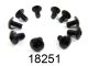 Himoto - 2,6*6 cap head machine screws 10p (HM18251)