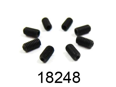 Himoto - 3*6 grub hex screws 8P (HM18248)