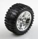 Himoto - Complete truck wheel chrome (2pcs) (HM08010V)