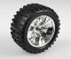 Himoto - Complete truck wheel chrome (2pcs) (HM08010V)