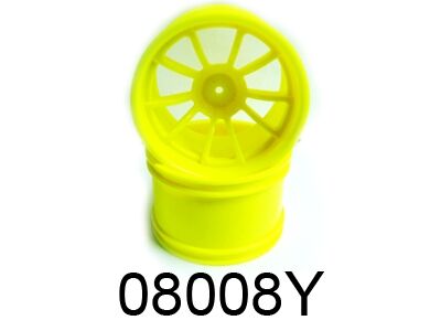 Himoto - Wheel Rim Monster 2pcs (yellow) (HM08008Y)