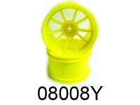 Himoto - Wheel Rim Monster 2pcs (yellow) (HM08008Y)