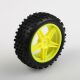 Himoto - Front Wheel Complete- Buggy 1:10, 2pcs (Yellow) (HM06010Y)