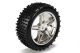 Himoto - Front Wheel Complete- Buggy 1:10, 2pcs (Chrome) (HM06010V)