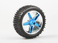 Himoto - Front Wheel Complete- Buggy 1:10, 2pcs (Blue...