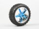 Himoto - Front Wheel Complete- Buggy 1:10, 2pcs (Blue metalic) (HM06010PB)
