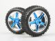 Himoto - Front Wheel Complete- Buggy 1:10, 2pcs (Blue metalic) (HM06010PB)