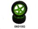 Himoto - Front Wheel Complete- Buggy 1:10, 2pcs (Green) (HM06010G)