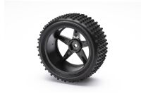 Himoto - Front Wheel Complete- Buggy 1:10, 2pcs (Black)...