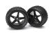 Himoto - Front Wheel Complete- Buggy 1:10, 2pcs (Black) (HM06010BL)
