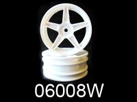 Himoto - White wheel rim Buggy (Front) 2pcs (HM06008W)