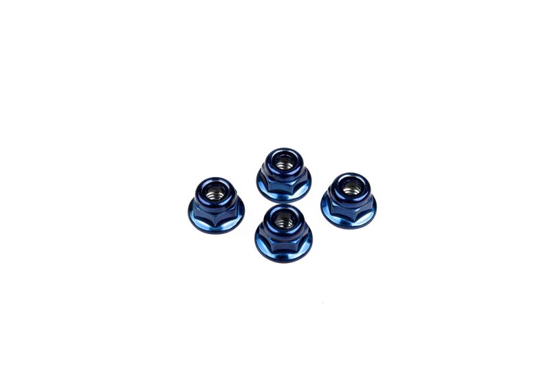 Himoto - Aluminium Nut M4 4pcs (blue) (HM02190B)