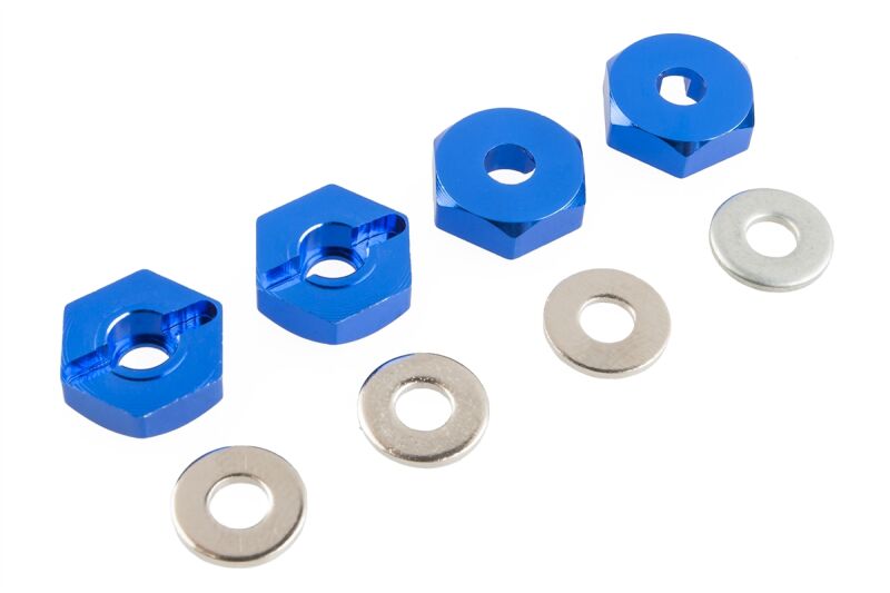 Himoto - 122042 blue aluminium six angels wheel rim lock (HM02134B)