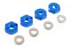 Himoto - 122042 blue aluminium six angels wheel rim lock (HM02134B)