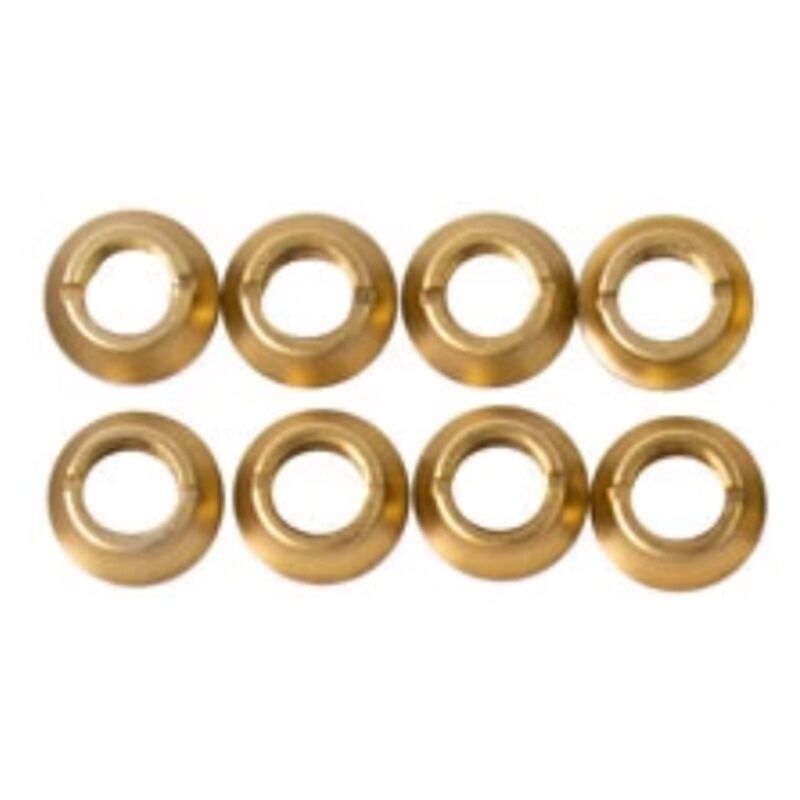 D-Power HelloRadio Muttern für V16 Schalter - gold, 8 Stück (HR3013)