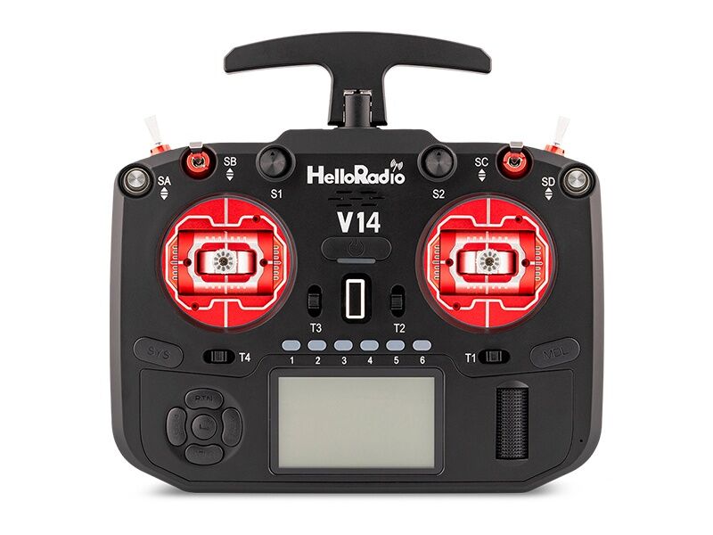 D-Power HelloRadio V14 MAX R9 OLED 2,4GHz 4in1 LBT M2 Fernsteuerung (HR1073)