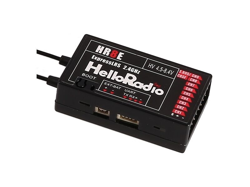 HelloRadio HR8E ELRS Empfänger - 9 Kanäle