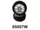 Himoto - Front White Rim & Tire Complete (85005w+85006) 2p (HM85007W)